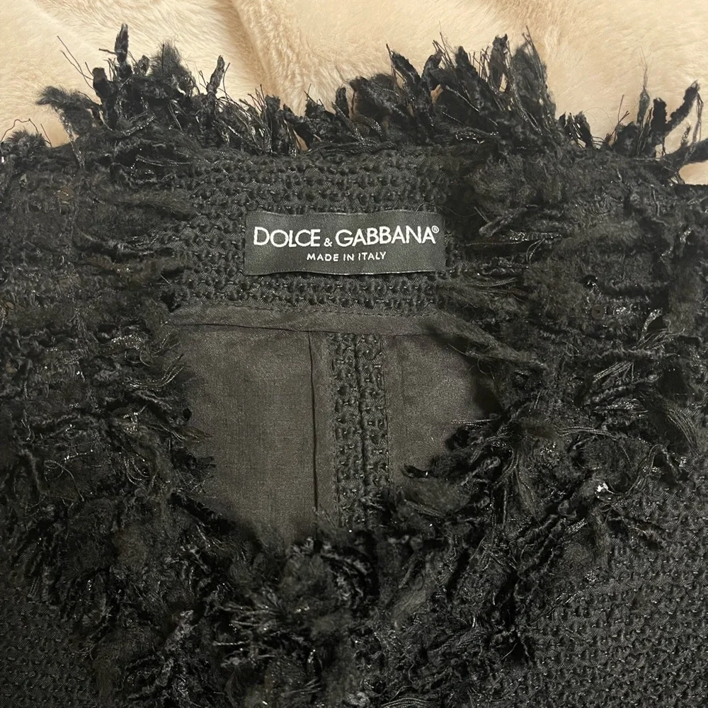 DOLCE & GABBANA Fringe Bouclé Jacket - Picture 9 of 11